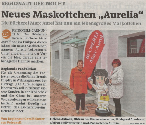 Neues Maskottchen "Aurelia"